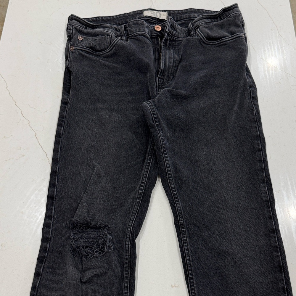 We The Free Black Straight Leg Jeans